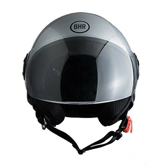 Motorcycle Helmet Demi-Jet BHR 808 FIRST Silver