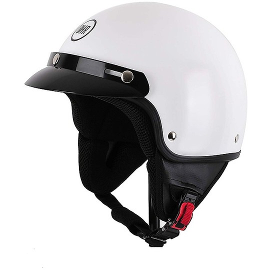 Motorcycle Helmet Demi-Jet Custom BHR 803 SIMPLY White