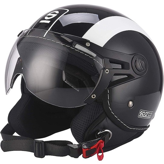A-PRO Jet Motorcycle Helmet Avio – Matt Black, Touring Style With Visor