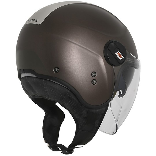 Motorcycle Helmet Demi-Jet Double Visor Origin ALPHA NEXT Beige Brown Matt