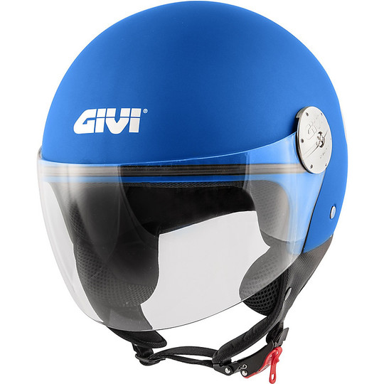 Motorcycle Helmet Demi-Jet Givi 10.7 MINI-J Solid Blue Matt