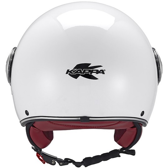 Motorcycle helmet Demi-Jet KAPPA KV8 Basic Gloss White