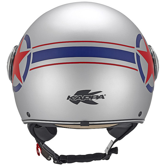 Motorcycle helmet Demi-Jet KAPPA KV8 U-Star Blue / Red