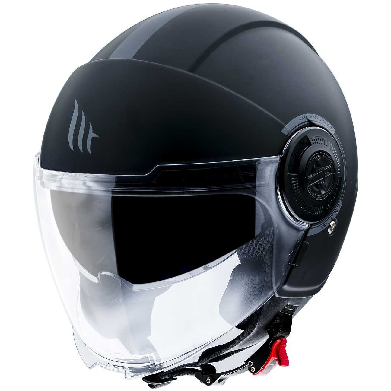 Casco Para Moto Mt Helmet 2 Revenge Solid A1 Negro Mate