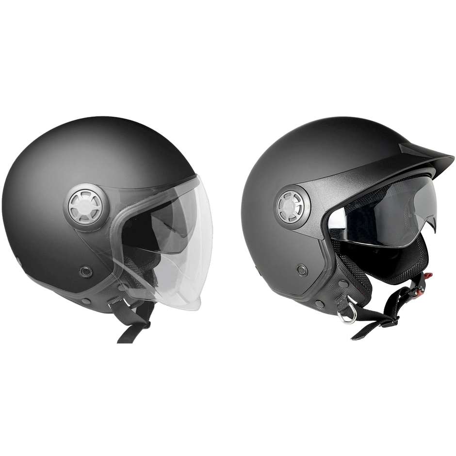 Motorcycle Helmet Demi-Jet Ska-P 1SH ZED Mono Anthracite Matt