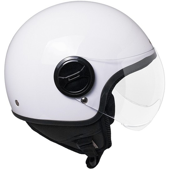 Motorcycle Helmet Demi-Jet Ska-P 1WH WOLLI White Metal