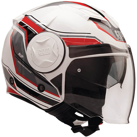 Motorcycle Helmet Double Jet Visor CGM 129G CHICAGO White