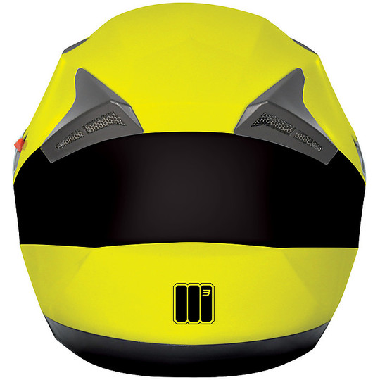 Motorcycle Helmet Double Visor Yellow Tourer Yellow High Visibility