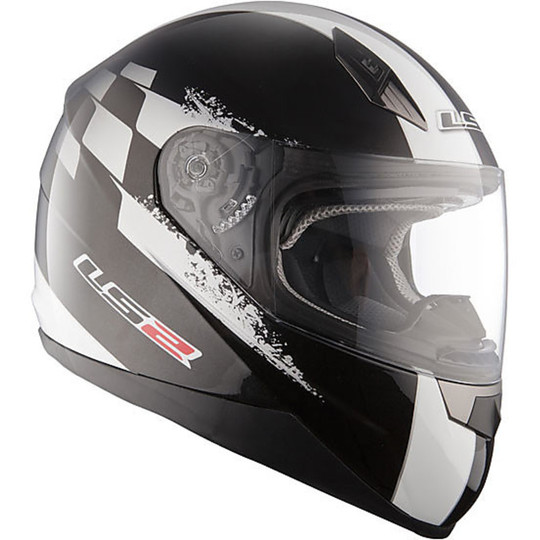 Motorcycle Helmet Dual Visor Full Ls2 FF384.Tunner Black