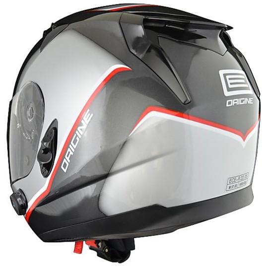 Motorcycle Helmet Dual Visor Full Source Vento 2.0 With Integrated Bluetooth Comp White