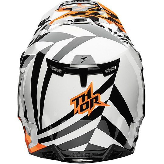 Motorcycle helmet Enduro Cross Thor Verge 2017 Dazz Orange White Fluo