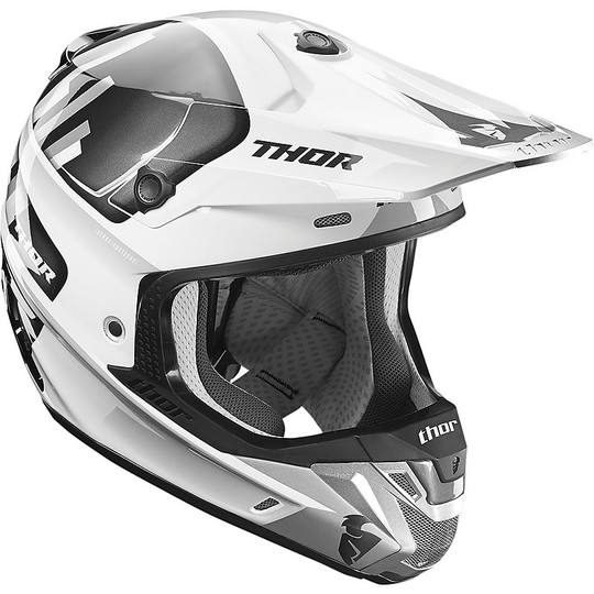 Motorcycle helmet Enduro Cross Thor Verge 2017 Vortechs Grey White