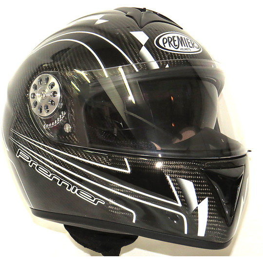 Motorcycle Helmet Full Face Double Premier Engel Carbon Design