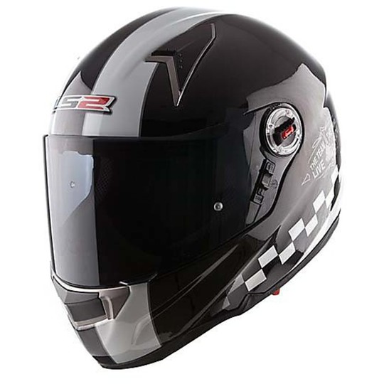 Motorcycle helmet full LS2 FF396 FT2 Double Visor Jack Black