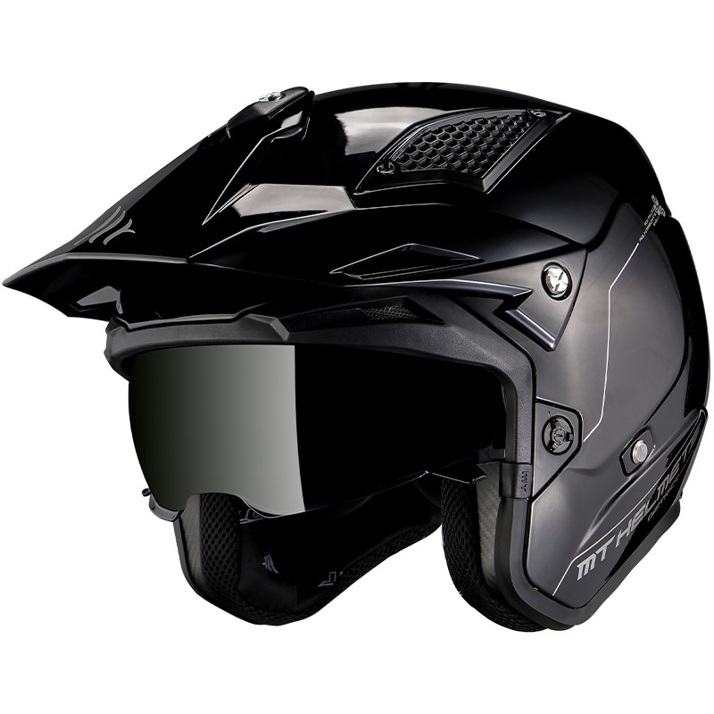 Casco Modular Para Moto Mt Helmets Streetfighter Solid Negro