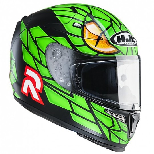 Motorcycle Helmet HJC full RPHA 10 Plus Jorge Lorenzo Green mamba MC-4SF