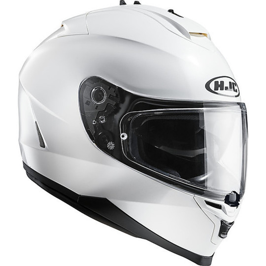 Motorcycle Helmet HJC IS17 Dual Visor Full Pearl White Ryan