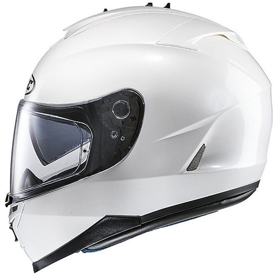 Motorcycle Helmet HJC IS17 Dual Visor Full Pearl White Ryan