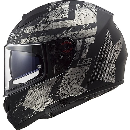 Motorcycle Helmet HPFC Fiber LS2 FF397 VECTOR Hunter Black Titanium Matt