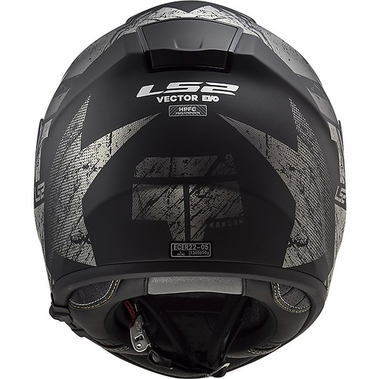 Motorcycle Helmet HPFC Fiber LS2 FF397 VECTOR Hunter Black Titanium Matt