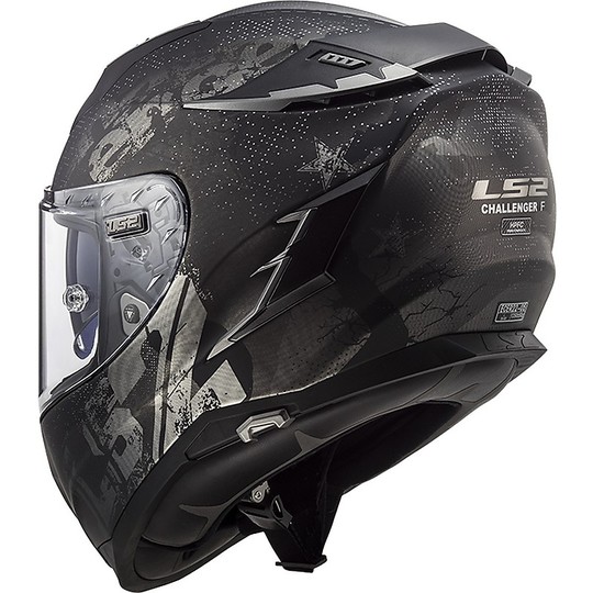 Motorcycle Helmet HPFC LS2 FF327 CHALLENGER Flex Matt Black