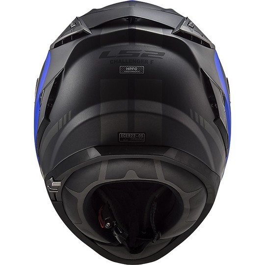 Motorcycle Helmet HPFC LS2 FF327 CHALLENGER Fusion Titanium Blue