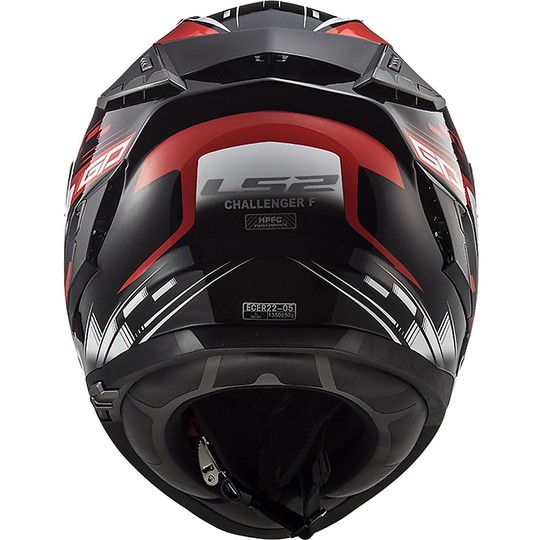 Motorcycle Helmet HPFC LS2 FF327 CHALLENGER GP Black Red