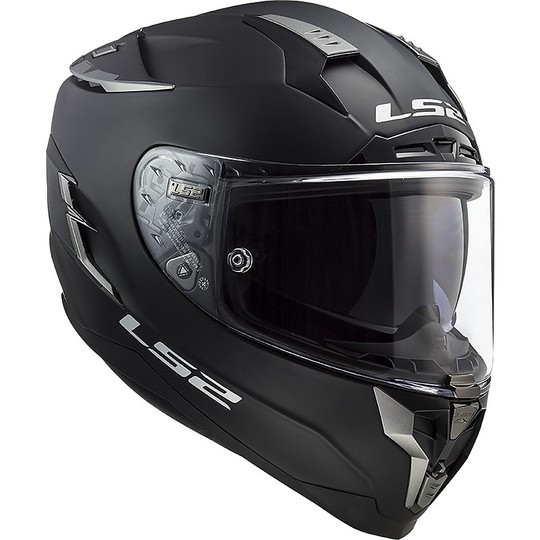 Motorcycle Helmet HPFC LS2 FF327 CHALLENGER Solid Black Matt