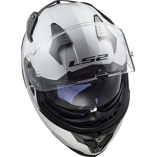 Motorcycle Helmet HPFC LS2 FF327 CHALLENGER Solid White
