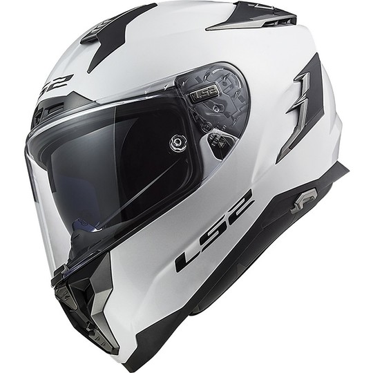 Motorcycle Helmet HPFC LS2 FF327 CHALLENGER Solid White