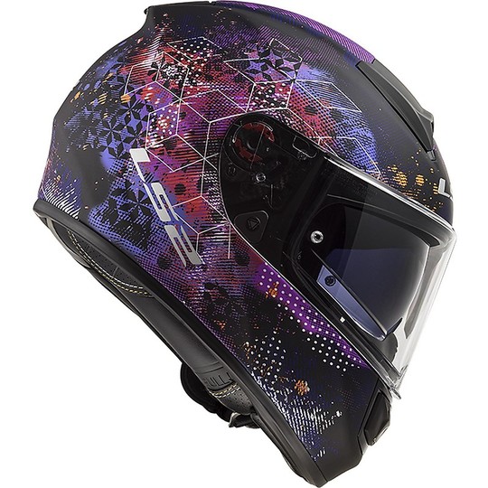 Motorcycle Helmet HPFC LS2 FF397 VECTOR Cosmos Black Matt Pink