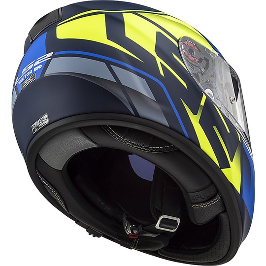 Motorcycle Helmet HPFC LS2 FF397 VECTOR Kripton Blue Yellow Matt