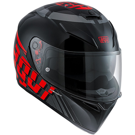 Motorcycle Helmet Inetgrale AGV K-3 SV Pinlock Multi Myth Black Grey Red 2017