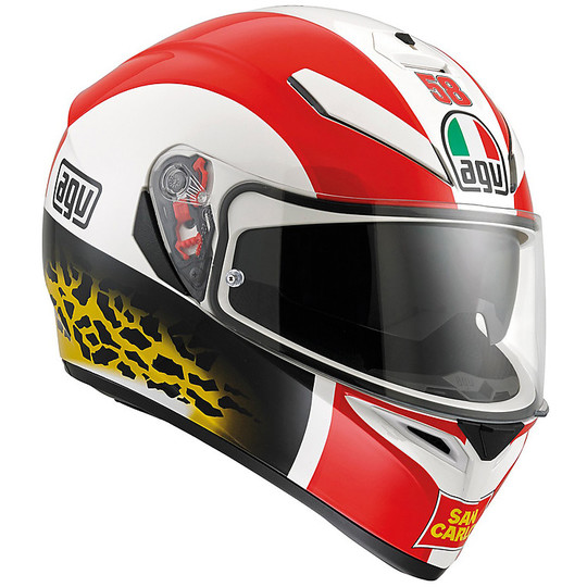 Motorcycle Helmet Inetgrale AGV K-3 SV Pinlock Replica Simoncelli