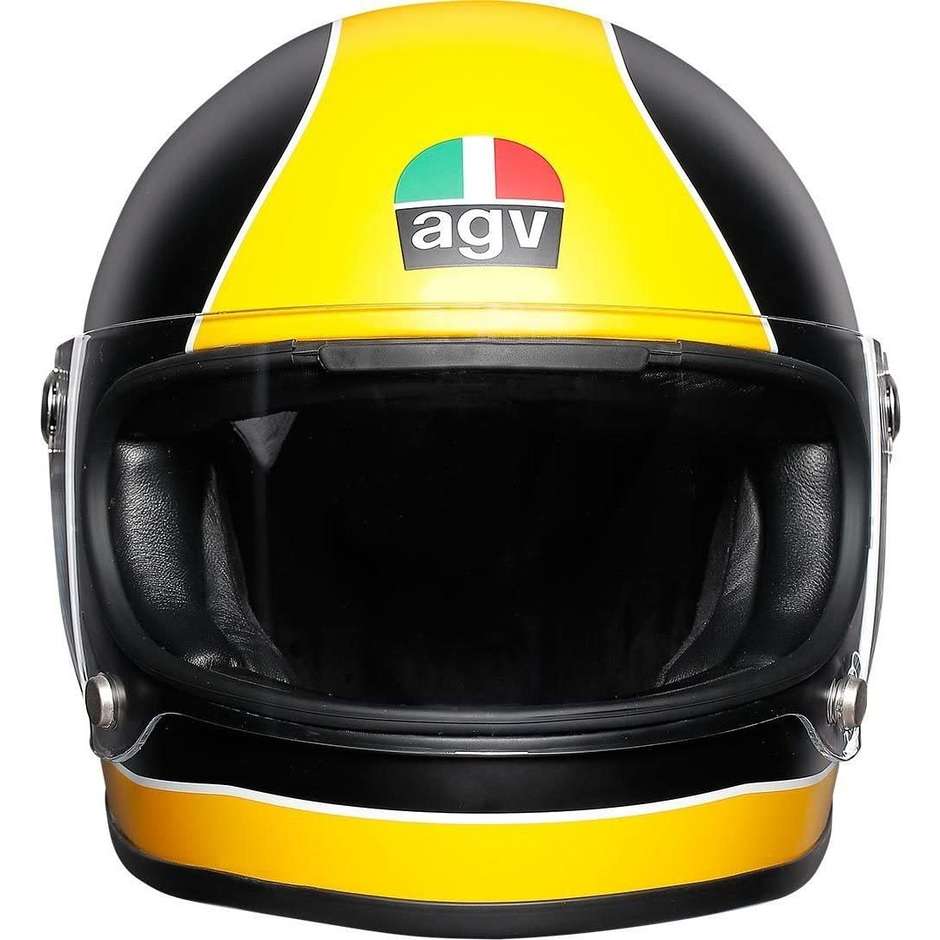 Motorcycle Helmet Integral AGV Legend X3000 Multi Super Agv Black Opaque Yellow