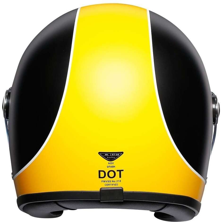Motorcycle Helmet Integral AGV Legend X3000 Multi Super Agv Black Opaque Yellow