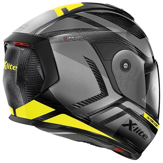 Motorcycle Helmet Integral Carbon X-Lite X-903 Ultra Carbon Airborne N-com 020 Yellow