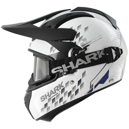 Motorcycle helmet Integral Cross Shark EXPLORE-R ARACHNEUS White