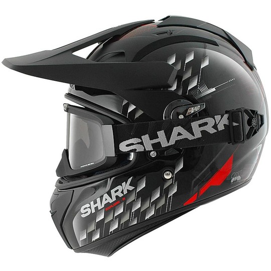 Motorcycle helmet Integral Cross Shark EXPLORE-R Black ARACHNEUS
