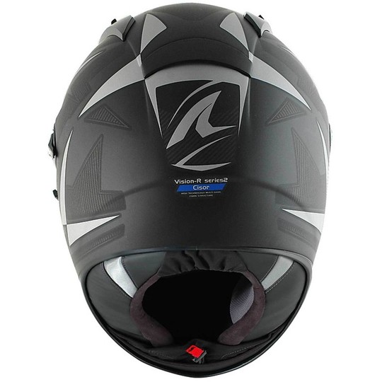 Motorcycle helmet Integral Double Visera Shark Vision R 2 cisor Matt Black