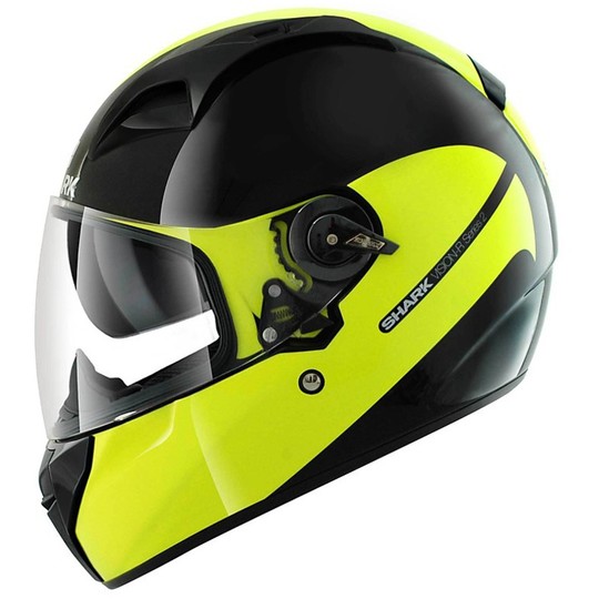 Motorcycle helmet Integral Double Visera Shark Vision R 2 INKO Black Yellow