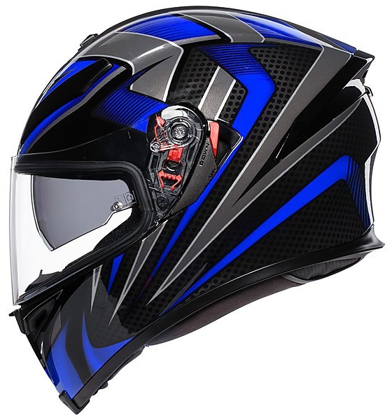 agv k5 2.0 hurricane S Black/Blue  Highside Shop Motorcycle Helmet Integral Fiber AGV