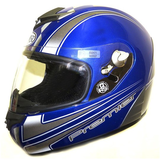 Motorcycle Helmet Integral Fiber Tricomposita Premier Model Blue Devil Ck