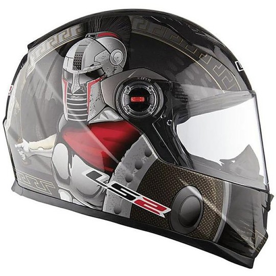 Motorcycle Helmet Integral LS "FF358 Air Pump Cyber ​​Black