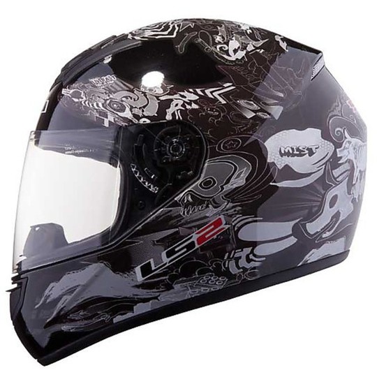 Motorcycle Helmet Integral Ls2 FF351 Black Comic