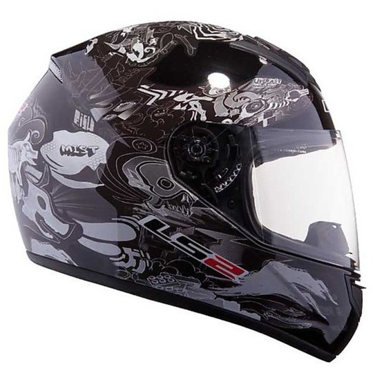 Motorcycle Helmet Integral Ls2 FF351 Black Comic