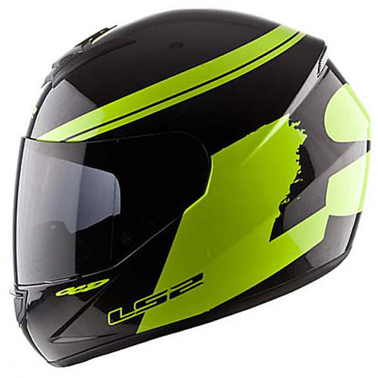 Motorcycle Helmet Integral Ls2 FF351 Black Fluo Yellow