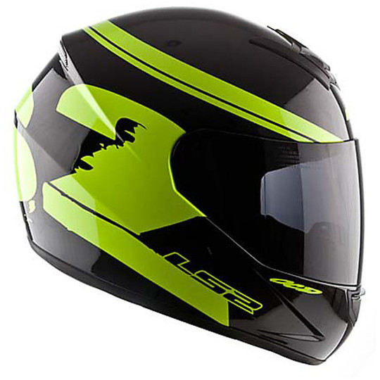 Motorcycle Helmet Integral Ls2 FF351 Black Fluo Yellow