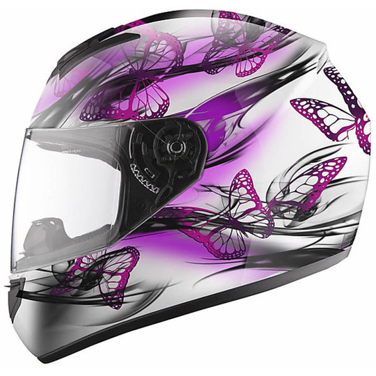 Motorcycle Helmet Integral Ls2 FF351 White Flutter