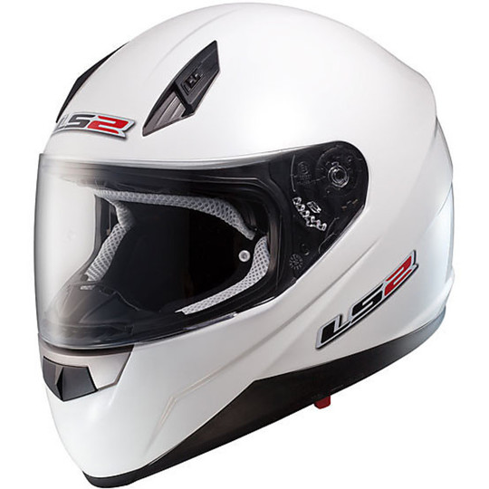 Motorcycle Helmet Integral Ls2 FF384.11 Blade II Dual Visor Gloss White
